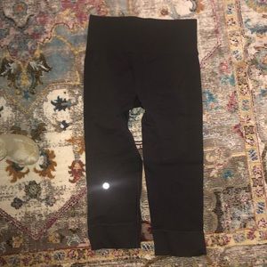Lululemon Dark Grey High Rise Crop
